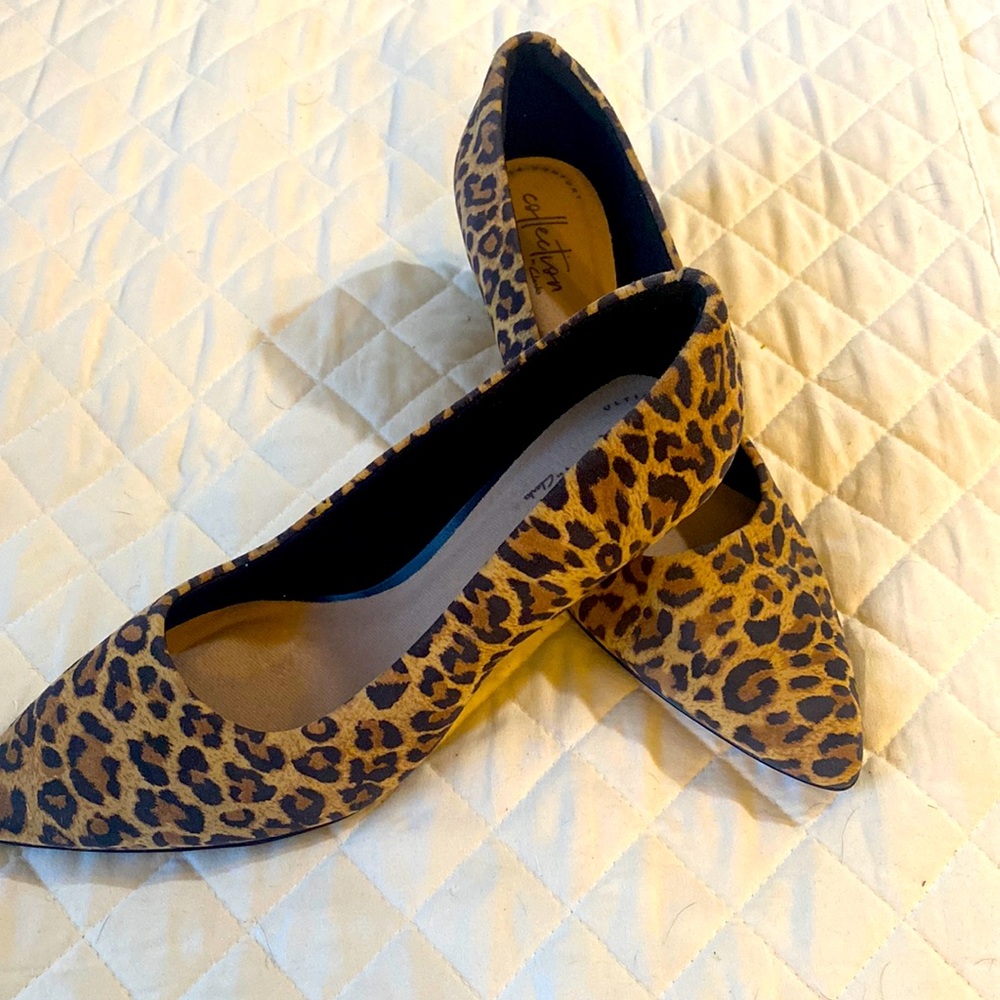 Clarks Collection Ultimate comfort, Leopard high heels.
